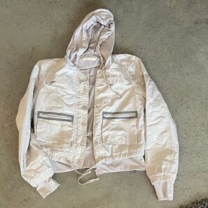 Blanc Noir Women's Silver Camo Hooded Jacket